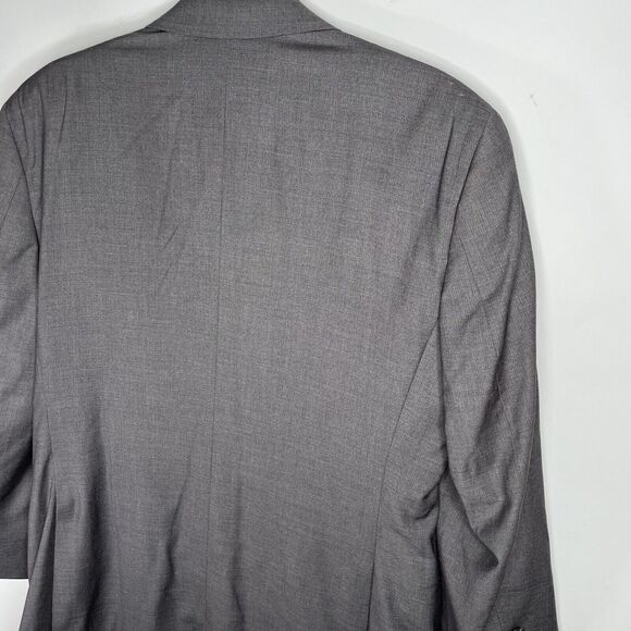 Pronto Uomo Blazer Mens 40 Reg Gray Suit Jacket Sport Coat Two Button - Picture 10 of 10